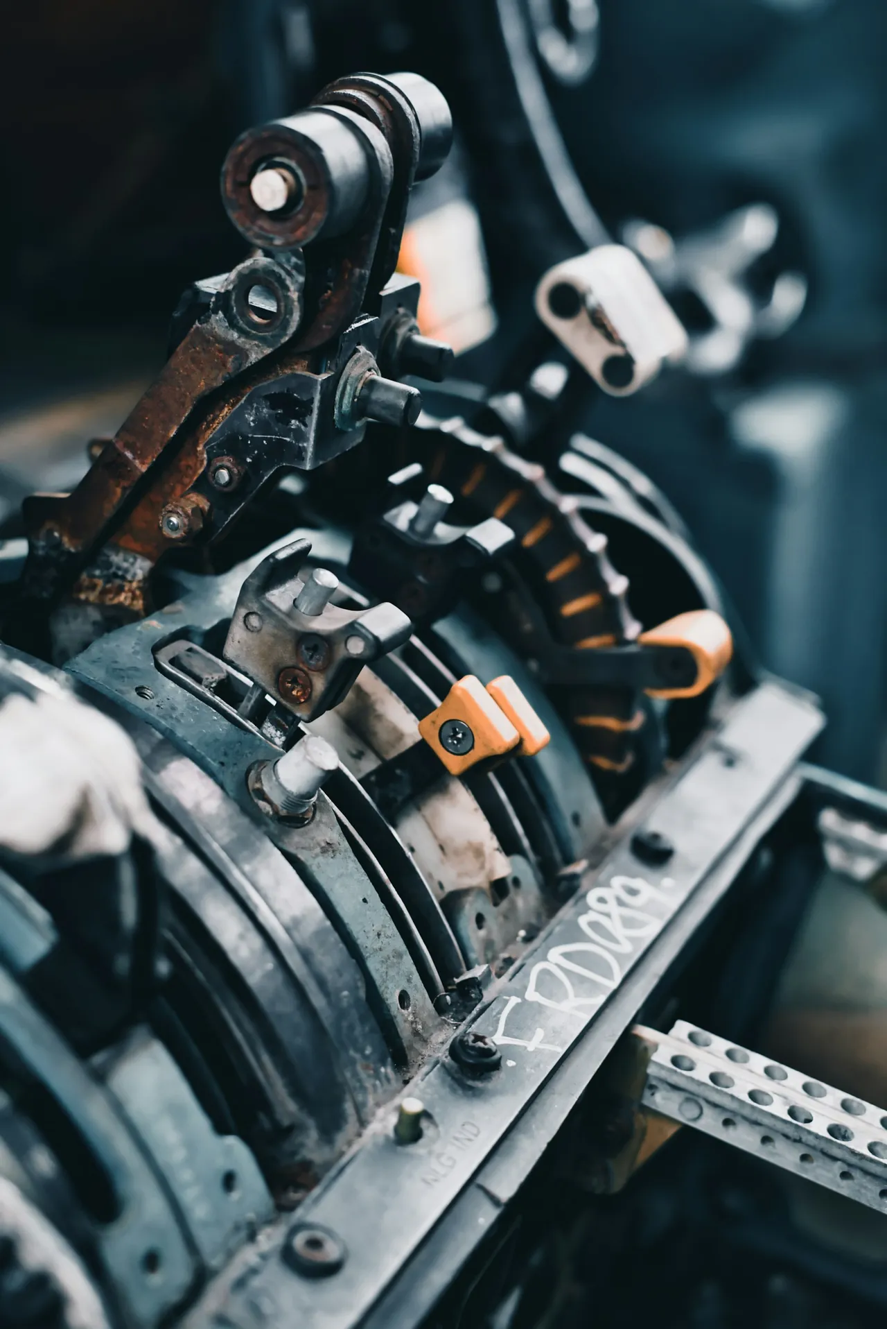 Detailed mechanical gear teeth, representing precision engineering